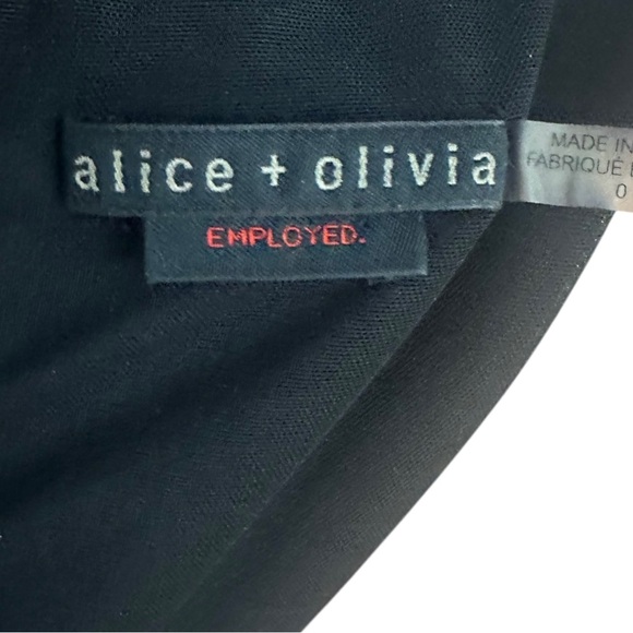 Alice + Olivia ~ Women’s 3/4-Sleeve Black Bodycon Shift Dress ~ Size 0 - Picture 3 of 12